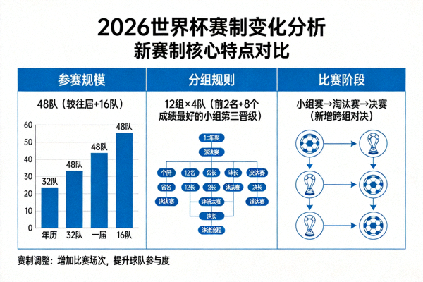 2026世界杯赛制变化分析图表展示新赛制特点